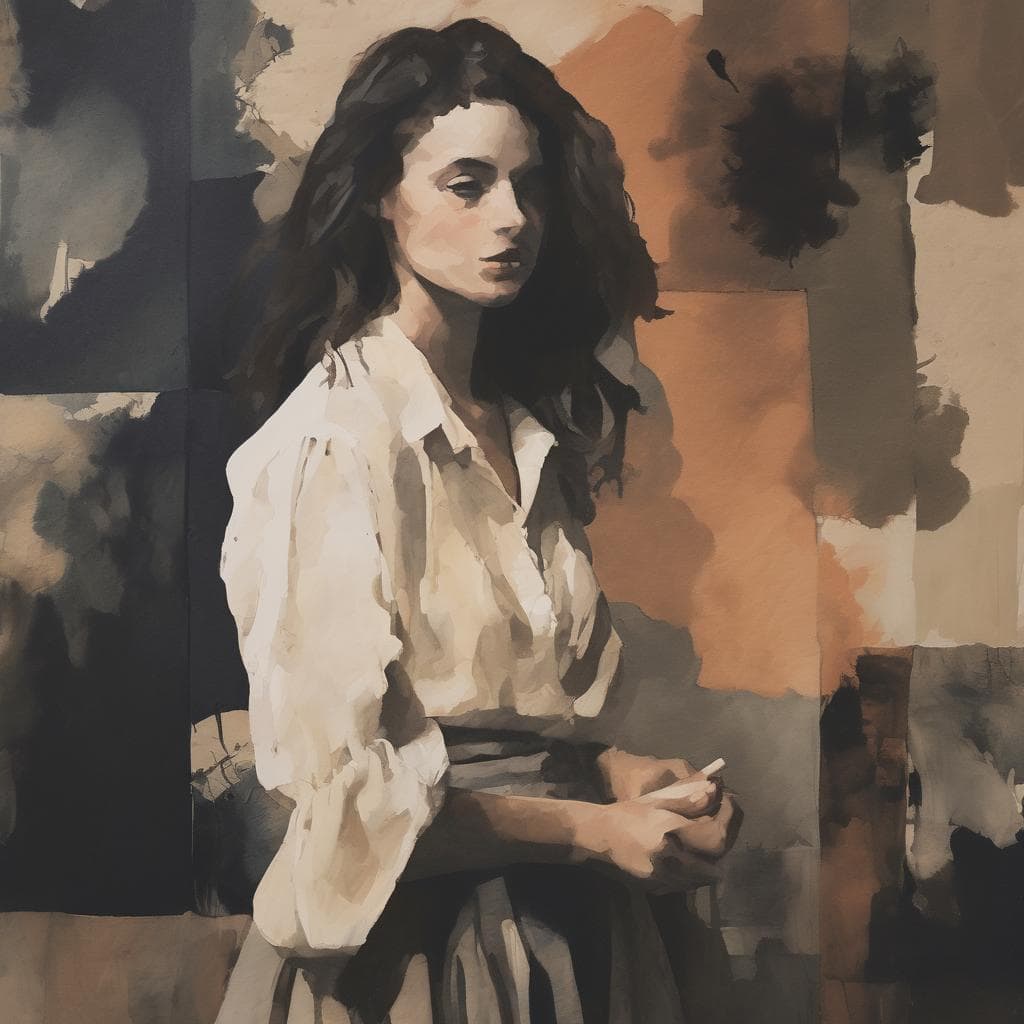 Ανθρωποι παρακολουθούν έργα τέχνης με ρεαλιστική τεχνική, αναδεικνύοντας την πορεία από το σύμβολο στο ρεαλισμό.